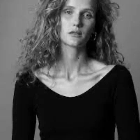 FRANCES DE LOURDES Aurelia Wool Blend Jersey Top - Picture 2 of 7